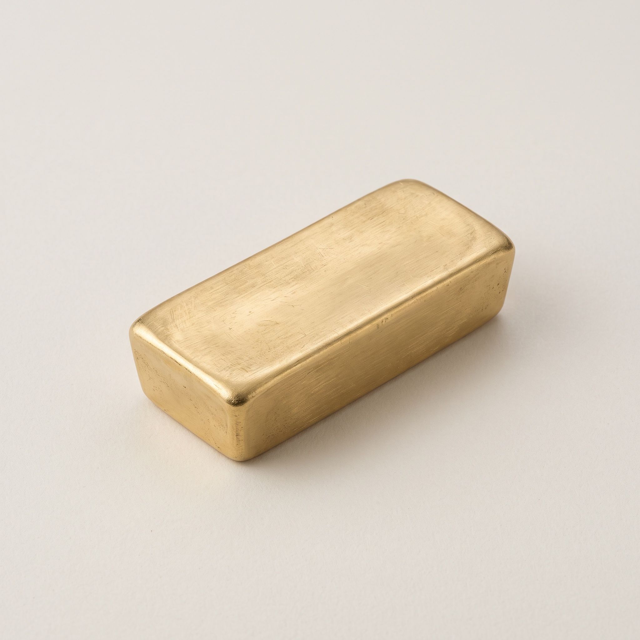 A brushed gold bar